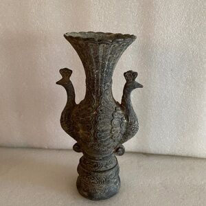 Asian bronze or brass Vase with  Mark